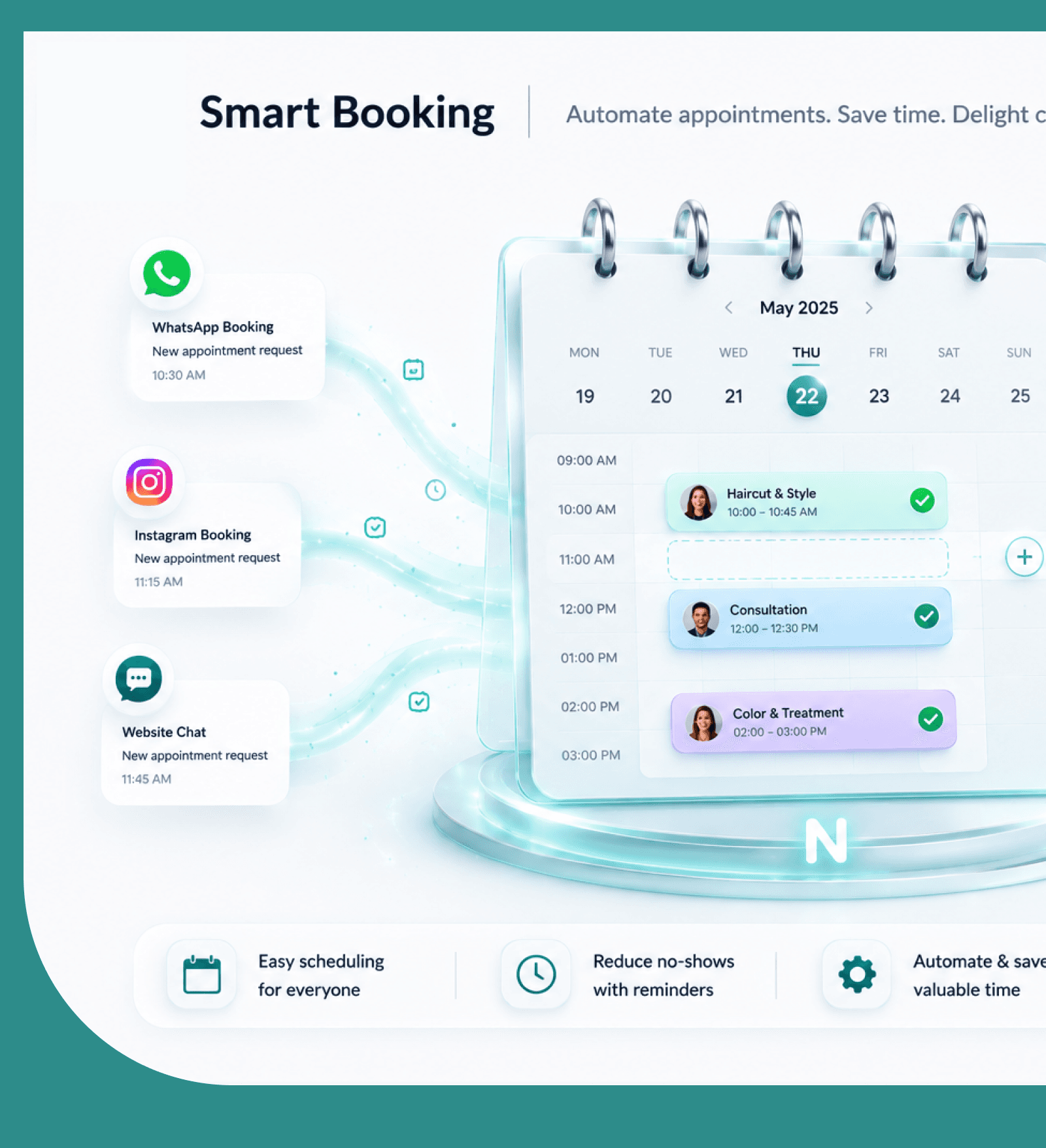 Smart Booking — automate appointments and reduce no-shows