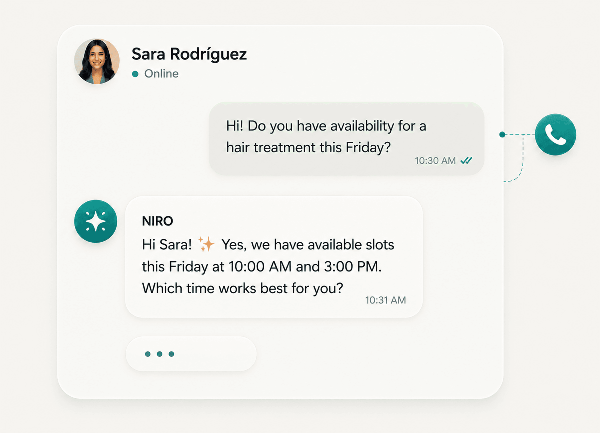 Your customer gets the perfect answer.